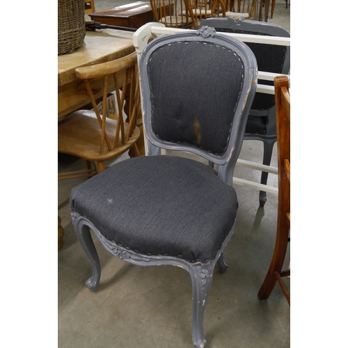 2245 - Five various elm seated country chairs