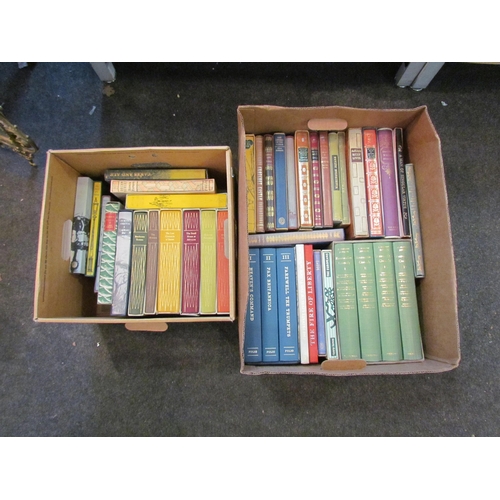 1199 - Two boxes of Folio Society books, 40+ assorted volumes, including Robert Graves, Dodie Smith, Anthon... 