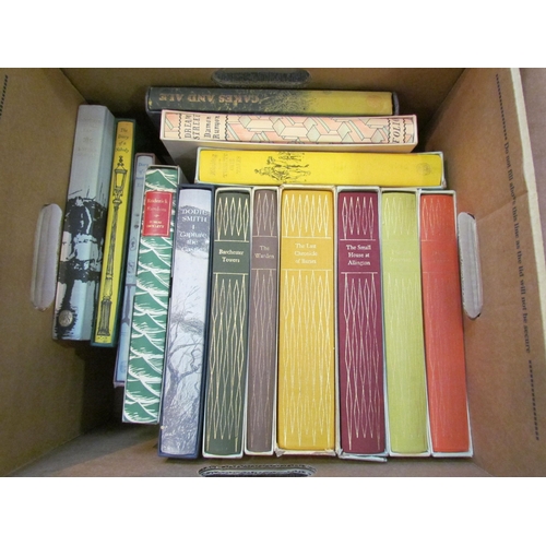 1199 - Two boxes of Folio Society books, 40+ assorted volumes, including Robert Graves, Dodie Smith, Anthon... 