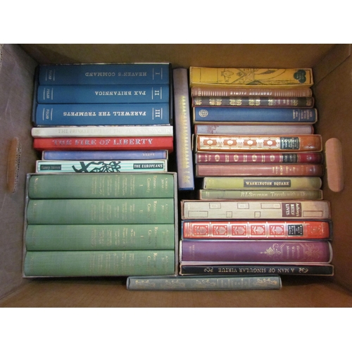 1199 - Two boxes of Folio Society books, 40+ assorted volumes, including Robert Graves, Dodie Smith, Anthon... 