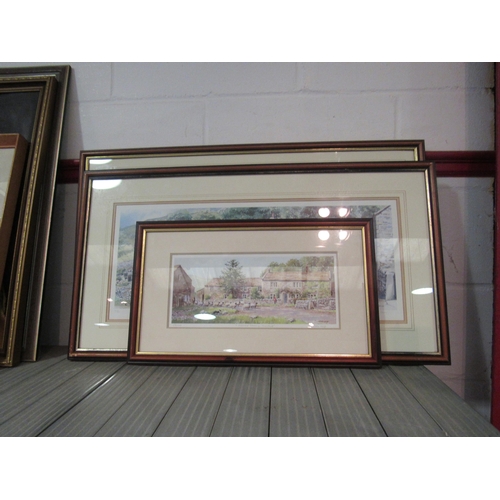 1255 - Three signed prints after Graham Carver depicting Yorkshire village scenes.  Edition nos. 325/350, 2... 