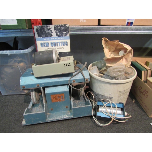 1259 - A quantity of gem polishing/cutting machinery including a Clarke 6