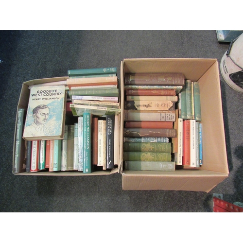 1260 - A box of mainly countryside books, including Henry Williamson, Richard Jefferies, Grey Owl     (E) £... 