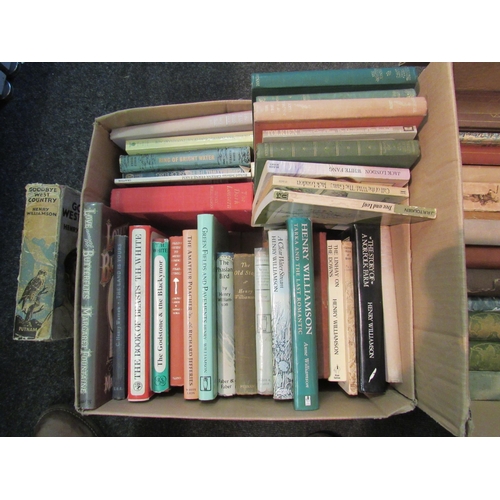 1260 - A box of mainly countryside books, including Henry Williamson, Richard Jefferies, Grey Owl     (E) £... 