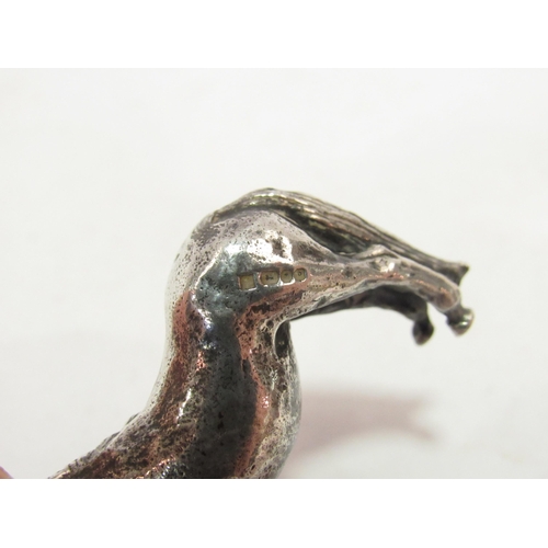 1334 - A silver horse, 3.5cm tall