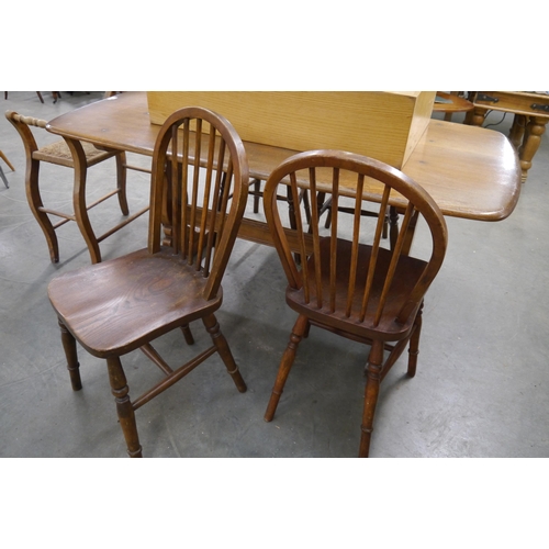 2242 - Four stick back kitchen chairs