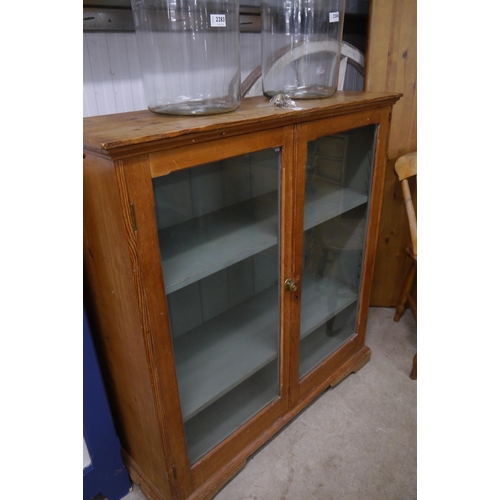 2285 - A 19th Century glazed display cabinet