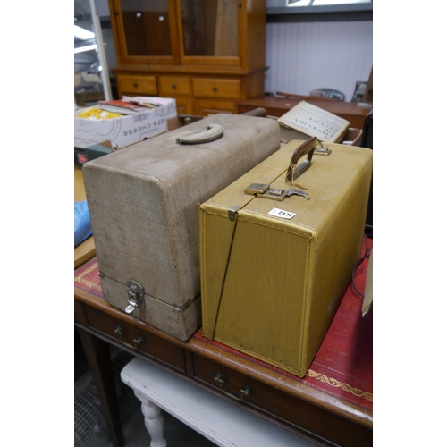 2322 - A Viking Husqvarna sewing machine cased and a Brother cased example (2)