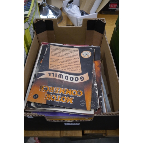 2338 - A box of Vintage Motor Commerce magazines