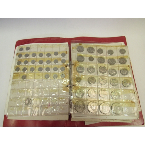 1377 - A folder of mainly 20th Century American coins