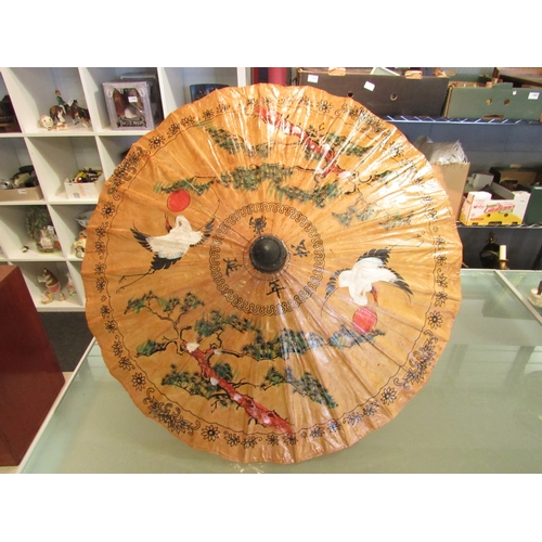 1511 - A collection of fans and parasols including bamboo and rice paper examples (6)