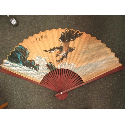 1511 - A collection of fans and parasols including bamboo and rice paper examples (6)