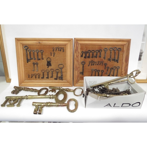 1291 - A collection of 19th Century and later keys including church keys and decorative examples