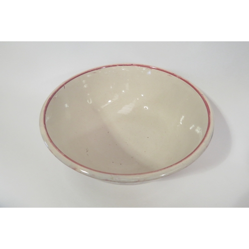 1300 - A large Spongeware bowl, 24cm diameter