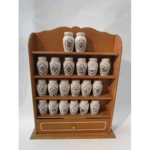 1391 - Four white ceramic storage jars (one lacking lid), a Franklin Mint spice rack and place mats etc.