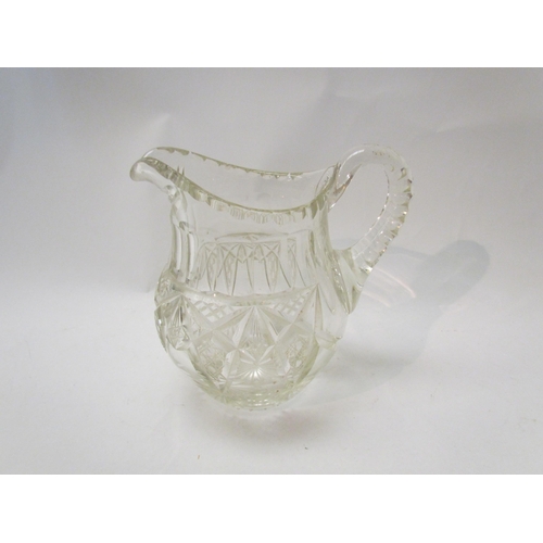 1412 - A cut glass jug