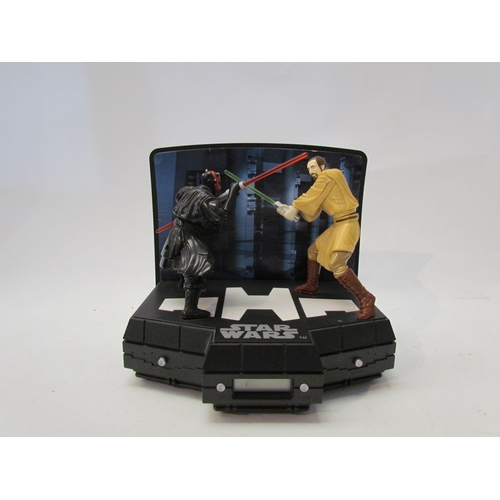 1442 - A Star Wars Obi-Wan Kenobi and Darth Maul alarm clock