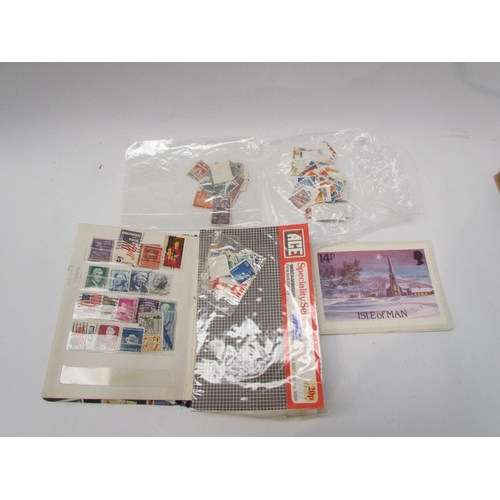 1451 - A box of used postage stamps and a quantity of playing cards to including Donkey, etc     (E) £10-20