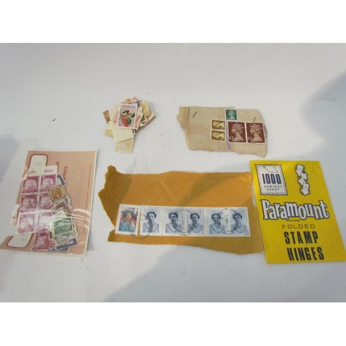 1451 - A box of used postage stamps and a quantity of playing cards to including Donkey, etc     (E) £10-20