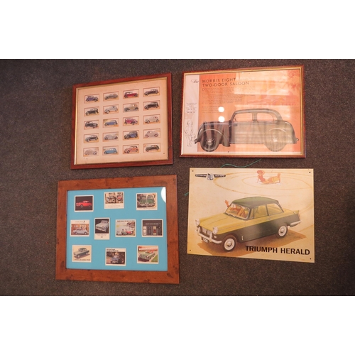 1501 - Two boxes of pictures and prints together with a tin of assorted stamps