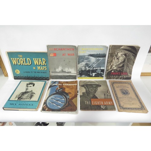 1294 - A quantity of WWII HMSO publications, including Coastal Command, The Eighth Army Frontline 1940-41 p... 