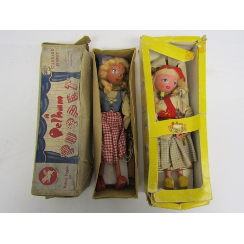 8293 - Two Pelham Puppets to include SS Dutch Girl in brown card box and SS2 Dutch Girl in yellow window bo... 