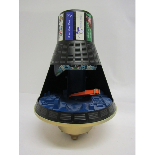 8248 - A modified vintage Palitoy Action Man 'Jubilee 7' Space Capsule in black and gold Mercury Mission 10... 