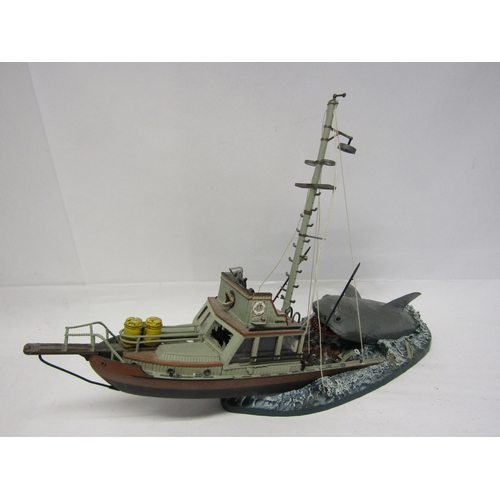 8005 - A boxed McFarlane Toys Jaws Deluxe Boxed Set model depicting great white shark attacking boat (box w... 