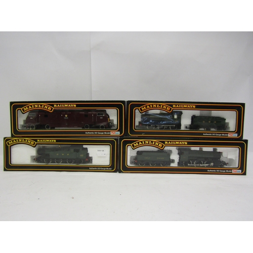 8553 - Four boxed Palitoy Mainline 00 gauge locomotives to include 37090 43XX Mogul Locomotive GWR Green, 3... 