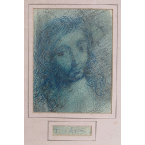 9436 - J A HOOPER (XX) A vintage original framed portrait of a woman, signed lower right,  21cm x 21cm and ... 