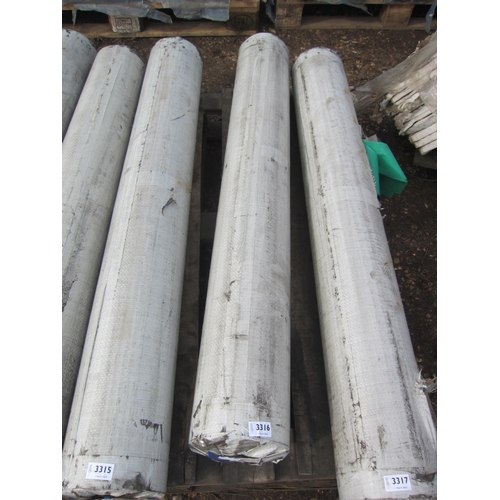 3350 - An 80m roll of plastic sheeting