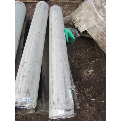 3351 - An 80m roll of plastic sheeting