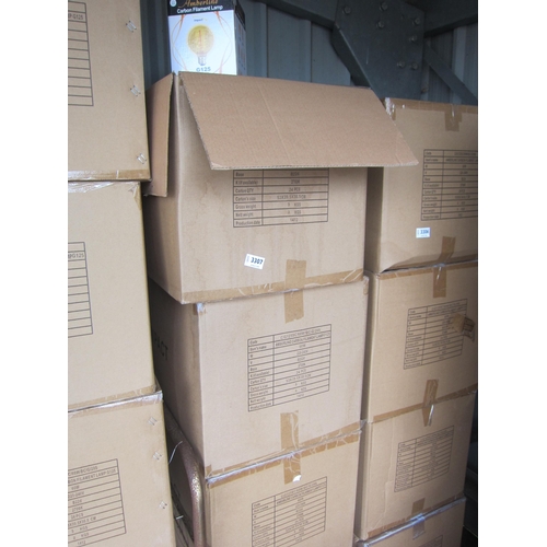 3307 - Four boxes of 24 boxed new old stock Amberglow light bulbs