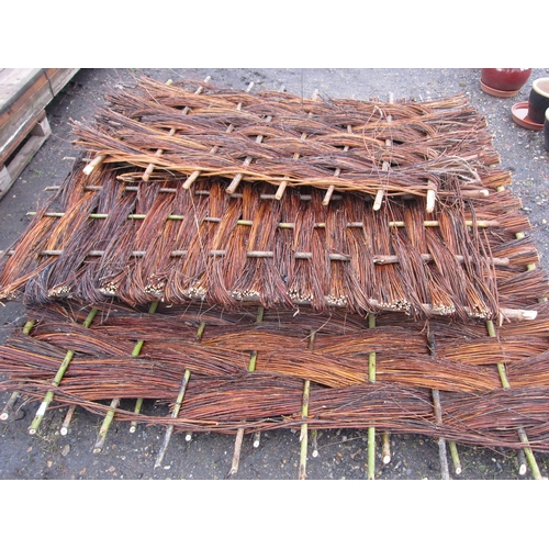 3528 - Four willow panel sections