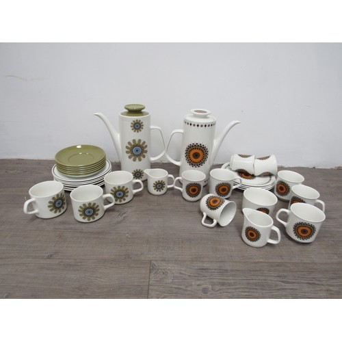 9109 - A collection of Meakin Pottery tea wares including Galaxy and Inca ranges.