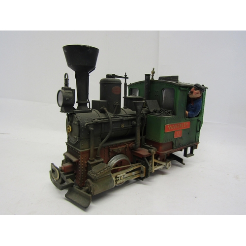 8590 - An LGB (Lehmann-Gross-Bahn) G Scale Krauss 0-4-0 tank locomotive 'Waverley' no.12, finished in green... 