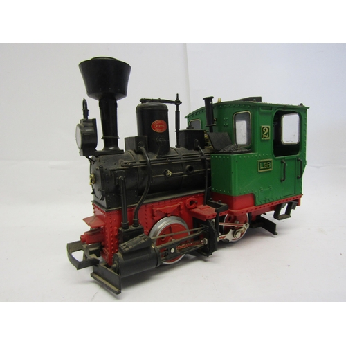 8589 - A LGB (Lehmann-Gross-Bahn) G Scale Krauss 0-4-0 tank locomotive no.2, finished in green, black and r... 