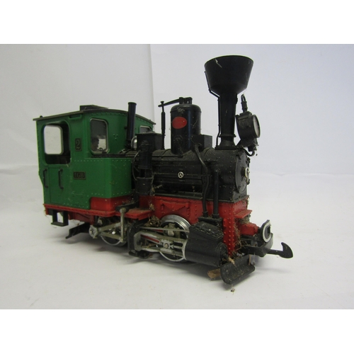 8587 - Three LGB (Lehmann-Gross-Bahn) 0-4-0 tank locomotives to include two Krauss examples in green, black... 