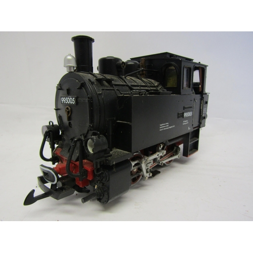 8584 - An LGB (Lehmann-Gross-Bahn) G scale 0-4-0 tank locomotive No. 995005 in black (a/f)