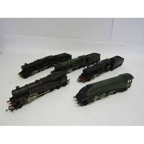 8527 - Five unboxed Wrenn and Hornby Dublo 00 gauge locomotives to include 4-6-2 'Mallard' no.60022, 4-6-2 ... 