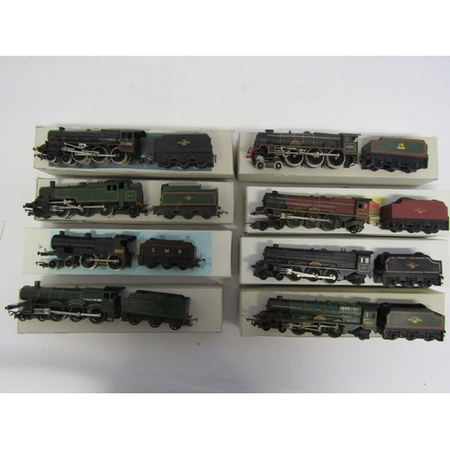 8518 - Eight assorted 00 gauge locomotives and tenders to include Triang 4-6-2 BR green 'Princess Elizabeth... 