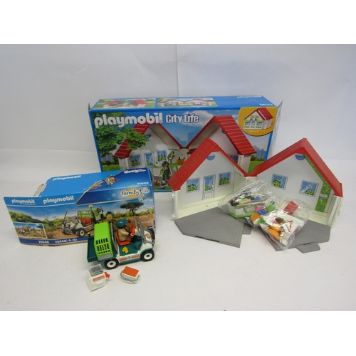 8356 - Two Playmobil sets to include 70346 Family Fun Zoo Vet with Medical Cart and 5633 City Life Pet Stor... 