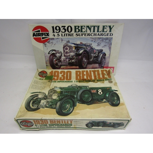 8406 - Two Airfix 1:12 scale motor car plastic model kits to include 20440-8 1930 Bentley 4 1/2 litre Super... 