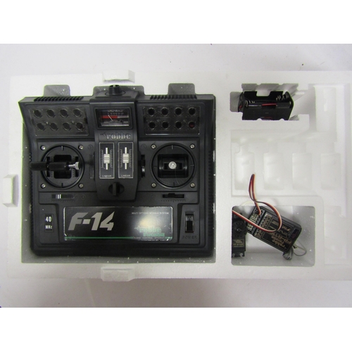 8407 - Three boxed Futaba radio control systems to include F-14 Navy, FP-6NL Challenger and FP-2VR Attack-S... 