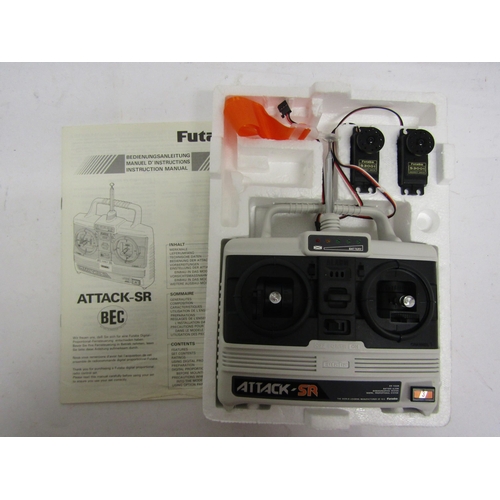 8407 - Three boxed Futaba radio control systems to include F-14 Navy, FP-6NL Challenger and FP-2VR Attack-S... 