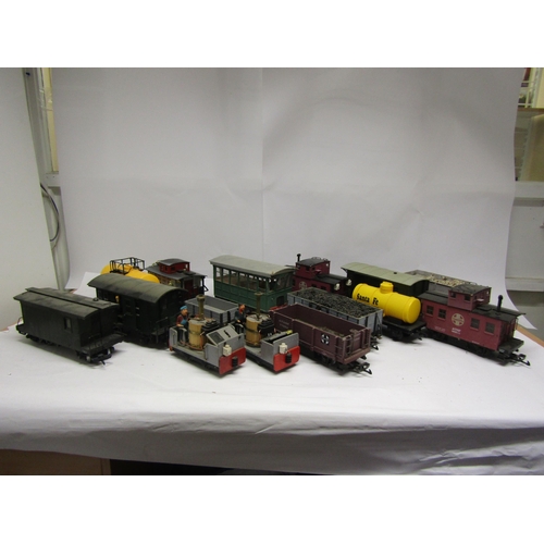 8478 - A collection of assorted G Scale model railway rolling stock including LGB, Piko, scratch built etc ... 