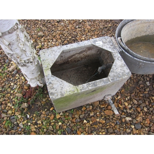 3420 - A galvanised riveted cistern