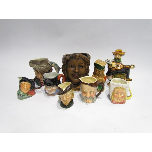 4516 - A selection of mainly miniature character jugs including Royal Doulton 