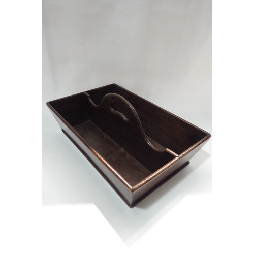 4203 - A Victorian mahogany twin compartment cutlery box