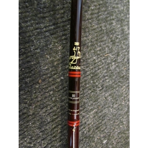 1112 - A Hardy Deluxe Classic two piece fishing rod, 274cm IDL 149270.